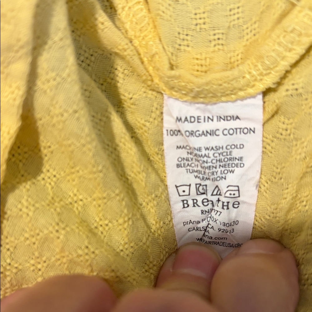 Organic Cotton Prana Golden Button-Down Women's Shirt - Picture 9 of 9